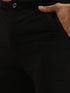 Men's Black Mirror Indo Western Sherwani With Pant Set